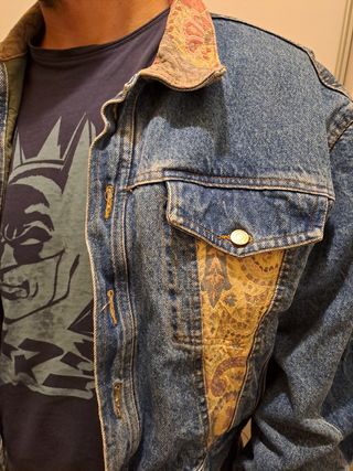 Cazadora vaquera unisex estilo denim vintage