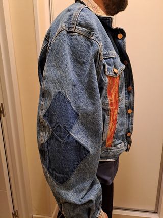 Cazadora vaquera unisex estilo denim vintage