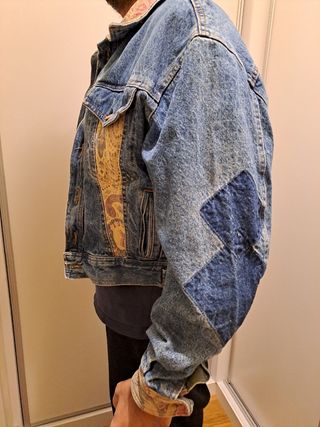 Cazadora vaquera unisex estilo denim vintage
