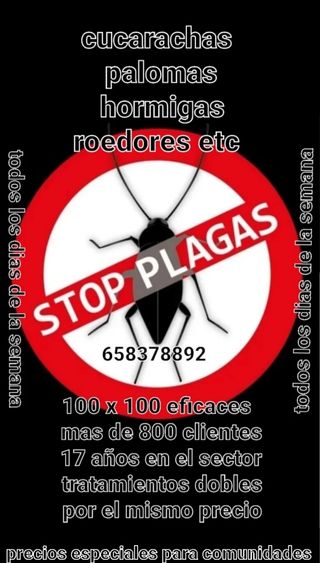 stop plagas cucarachas etc control total garantia