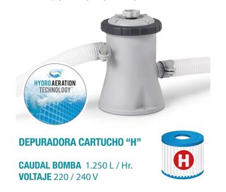 Piscina 305x76 + Pompa + Copripiscina