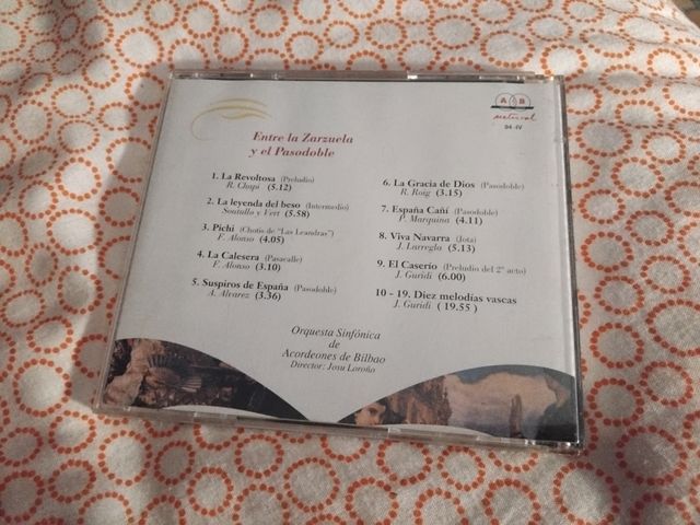 CD Entre La Zarzuela y El Paso Doble