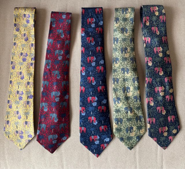 Corbata Hermes Elefantes