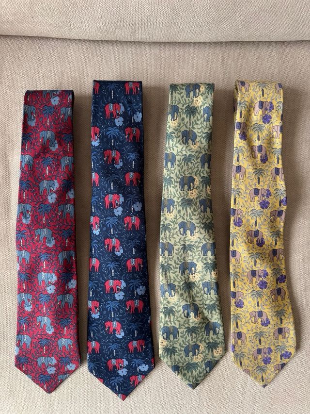 Corbata Hermes Elefantes