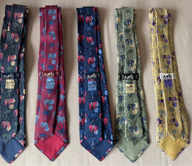 Corbata Hermes Elefantes