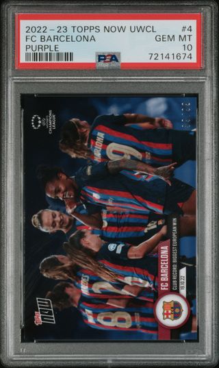 ⚽ Cromo FC Barcelona 👉 PSA 10 - POP 1