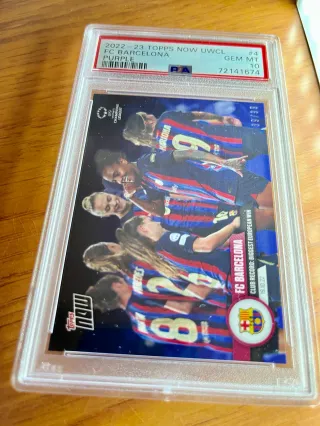⚽ Cromo FC Barcelona 👉 PSA 10 - POP 1