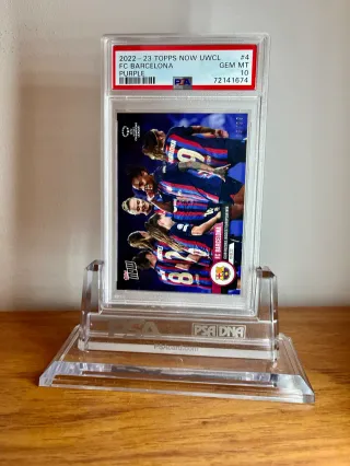 ⚽ Cromo FC Barcelona 👉 PSA 10 - POP 1