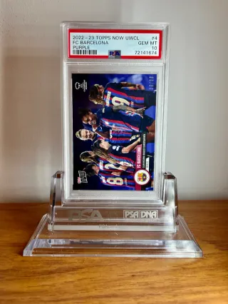 ⚽ Cromo FC Barcelona 👉 PSA 10 - POP 1