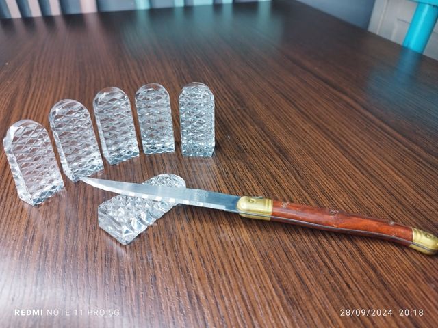 POSA-CUBIERTOS CRISTAL ANTIGUOS