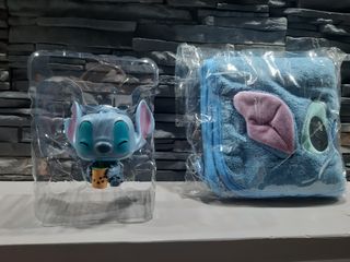 Figurina Stitch e asciughino 35x70 peluche Stitch