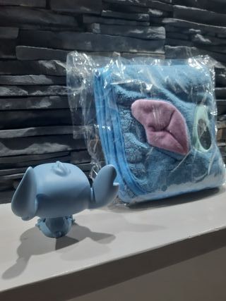 Figurina Stitch e asciughino 35x70 peluche Stitch