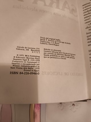 Libro SARA T.
