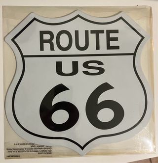 targa Route 66 in metallo