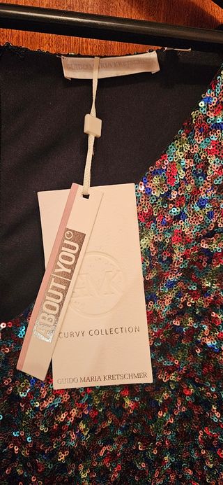 Vestido fiesta T 46 con etiqueta
