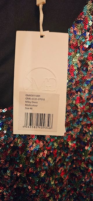 Vestido fiesta T 46 con etiqueta