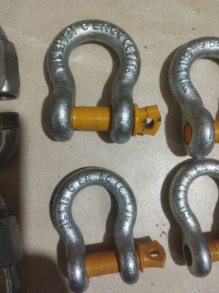 Grillete de arco y cable de acero