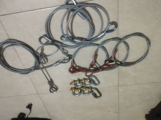 Grillete de arco y cable de acero