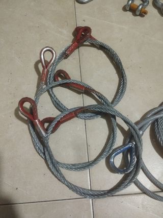 Grillete de arco y cable de acero