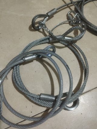 Grillete de arco y cable de acero