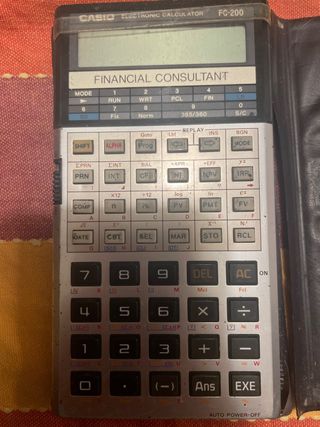 CALCULADORA FINANCIERA CASIO FC-200