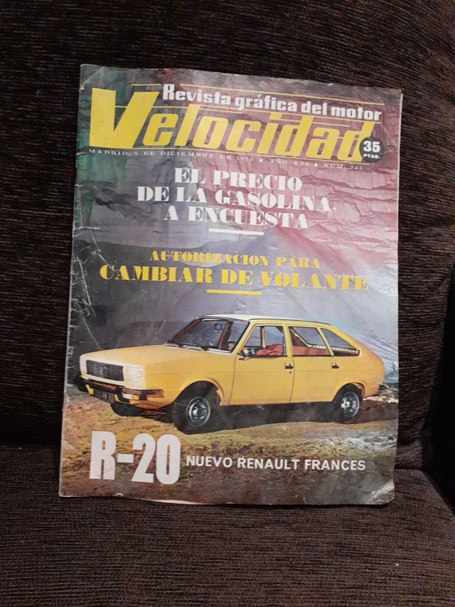 Velocidad revista del motor N° 743. 1975