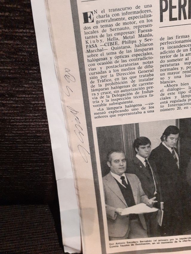 Velocidad revista del motor N° 743. 1975