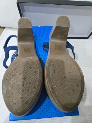 + Sandalias Tacón Mujer Maripaz azules T37
