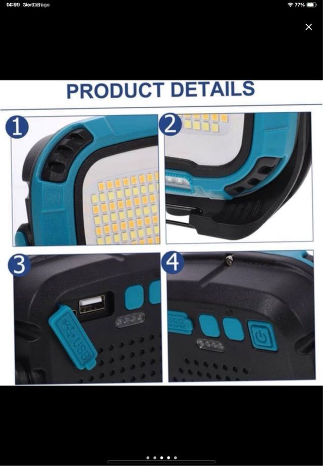 Faro  magnetico potente impermeabile