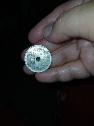 Moneda de 25 céntimos. 1937