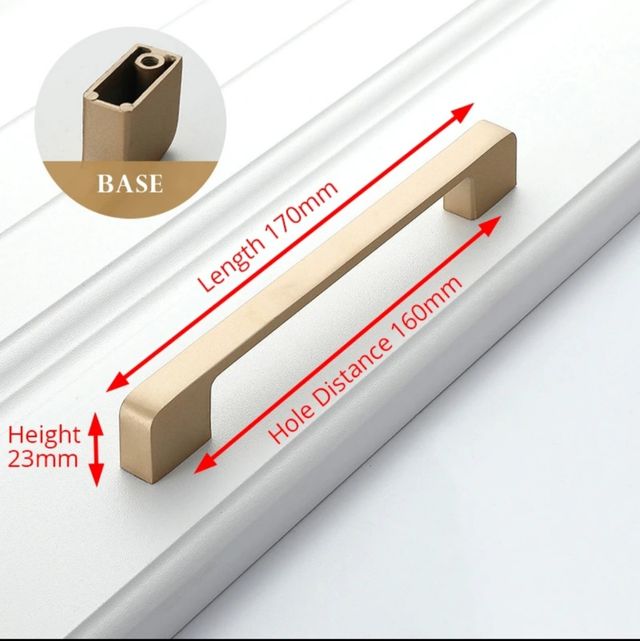 10 Tiradores dorados