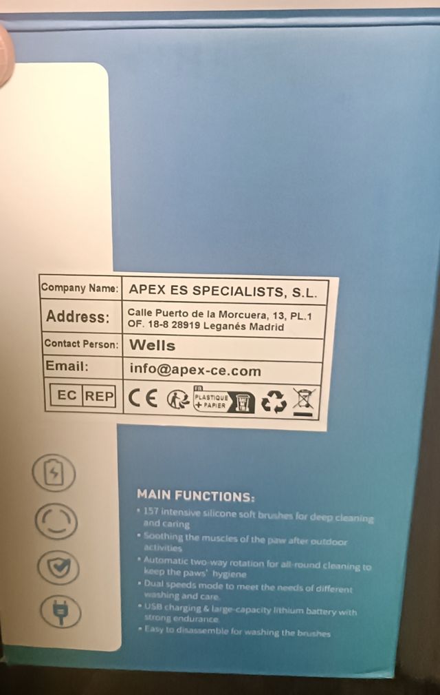 Mascota,DESISFECTA Y LIMPIA PATITAS