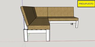 Sofá rinconera jardín