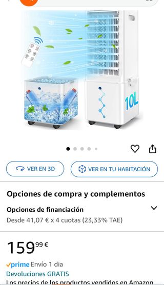 Enfriador , purificador, deshumidificador de aire