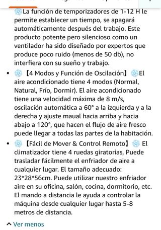 Enfriador , purificador, deshumidificador de aire