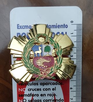 Placa metal distintivo militar Peru