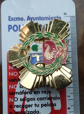 Placa metal distintivo militar Peru