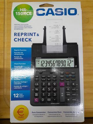 Impresora calculadora Casio.