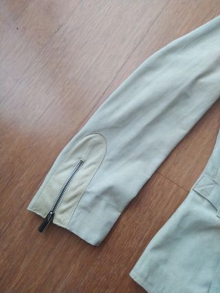 Chaqueta de ante y piel