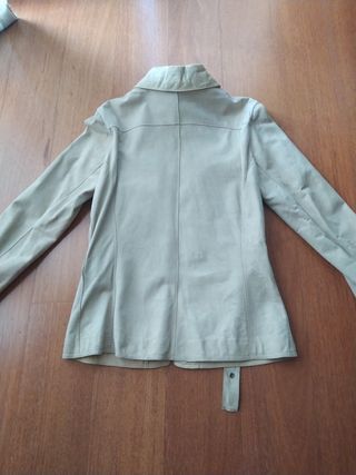 Chaqueta de ante y piel