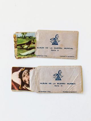 SOBRES ALBUM GUERRA MUNDIAL Y CROMOS