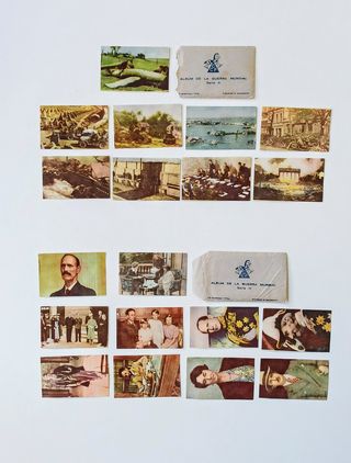 SOBRES ALBUM GUERRA MUNDIAL Y CROMOS