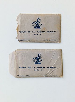 SOBRES ALBUM GUERRA MUNDIAL Y CROMOS