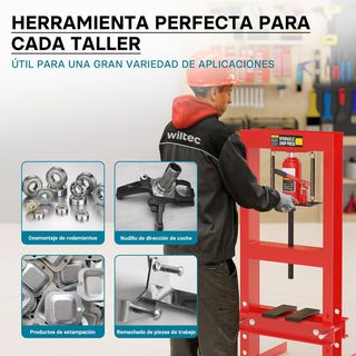 📦6T Prensa hidráulica de taller prensa