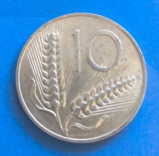 Moneta 10 lire italiane del 1980