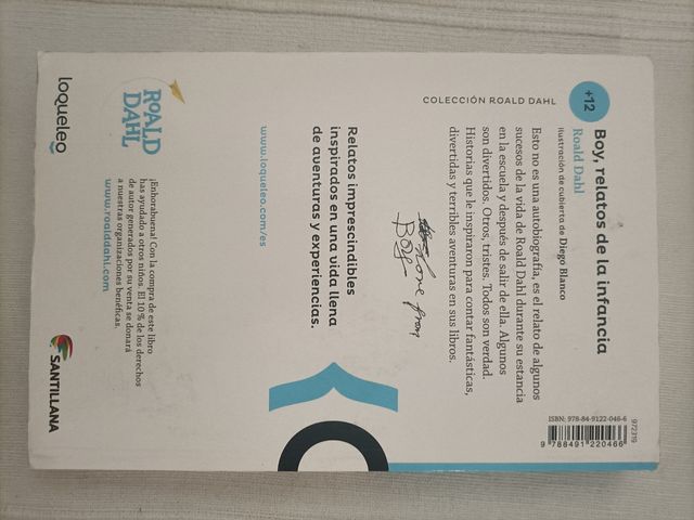 Libro BOY, RELATOS DE LA INFANCIA