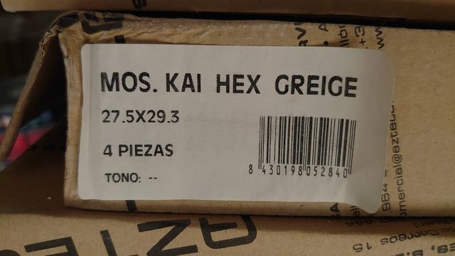 Azulejo Kai Greige Hexagonal Azteca