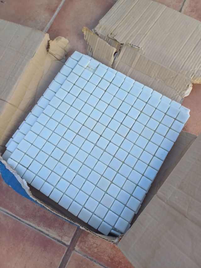 Teselas azulejos,blancos