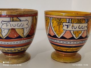 Ceramica Rubboli, 2 boccali acqua Fiuggi