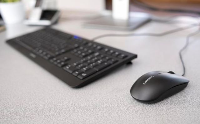 Mouse CHERRY MC 1000 con Cable negro